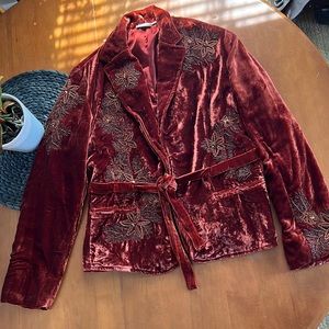 Embellished Velvet Jacket